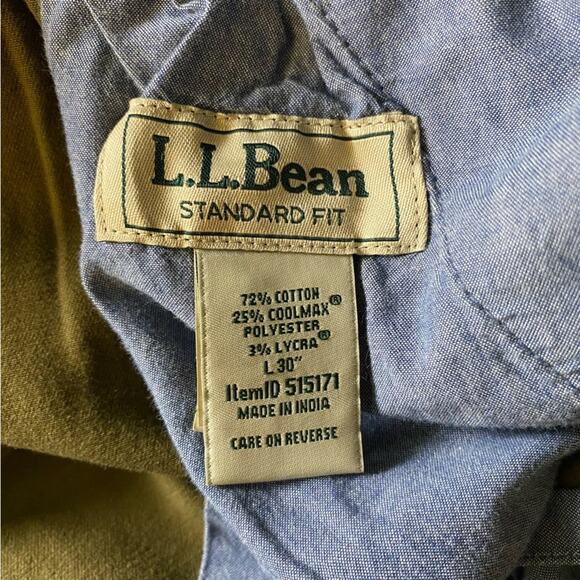 L.L. Bean Men's Comfort Stretch Dock Pants Standard Fit Straight Leg Size 34x30 - Picture 7 of 12